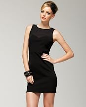 Mesh Knit Sweetheart Sleeveless Dress