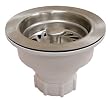 Plumbest B02-408 Decorative Basket Strainer, Brushed Nickel