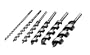Irwin 49998 6 Piece 1/4-Inch to 1-Inch Solid Center Auger Bit Assortment