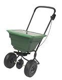 Precision Products 50-Pound Capacity Broadcast Spreader with Pneumatic Tires and Rain Cover #SB4000PRCGY