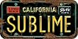 SUBLIME - License Plate - Sticker
