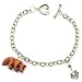 Runs with Vampires Sterling Silver Heart and Wooden Wolf Charm Bracelet