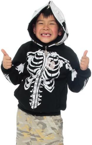 Kids Printed Trim Long Sleeve Hoodie