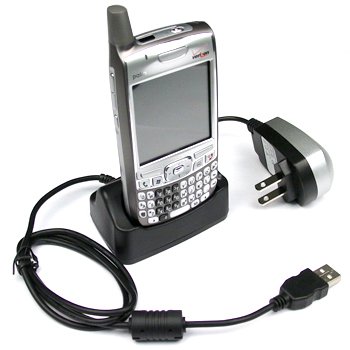 Brand New Palm Treo 650, 700w, 700p, 700wx USB Cradle Desktop Battery Charger with Power Cord