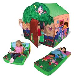 Dora the Explorer Mega Treehouse with Two Convertible Slumber Chairs Beds by Play-Hut Inc.