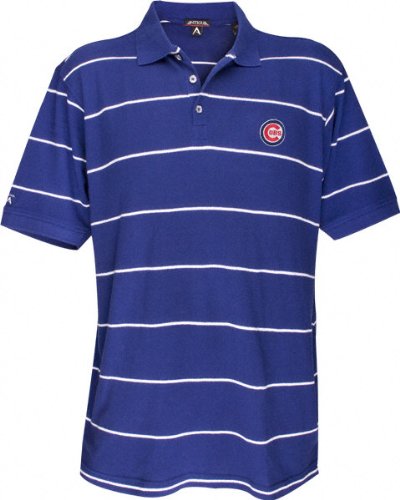 Chicago Cubs Classic Pique Striped Polo