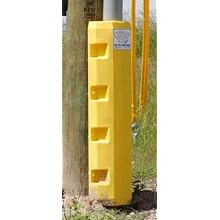 Dixie Poly PP-5R Polyethylene Pipe Protector, 12" Width, 42" Height, 6" Depth