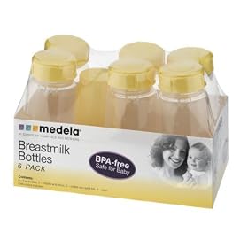 Medela Breastmilk Storage & Feeding Bottle 6-Pack BPA Free #87105