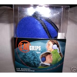 Kids Blue Ear Grips/Ear Warmers/Ear Muffs
