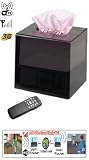 Hidden Surveillance Camera DVR - High 480 Color Portable Tissue Box DVR, up to 32GB, Audio + Motion + Scheduling (Digital Video Recorder)