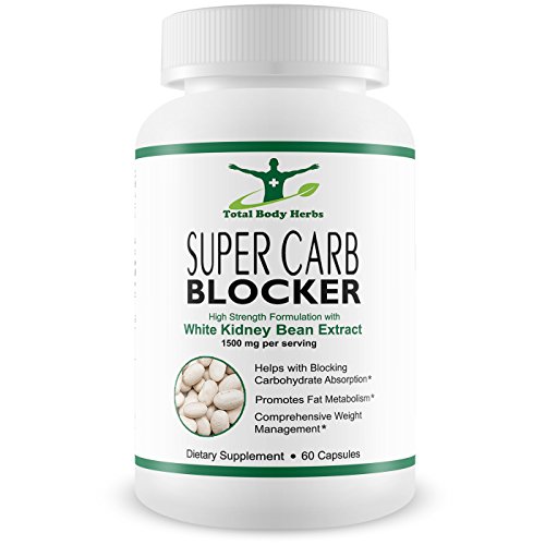 Ultimate Carb Blocker for Weight Loss and Appetite Suppressant with White Kidney Bean Extract (Carbohydrate Blocker) *** Also includes Garcinia Cambogia (Belly Fat Burner) and Apple Cider Vinegar (Appetite Suppressant) for more POWER, 1500mg per Serv