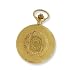 Jacques du Manoir Gold-tone Brass Shield Pocket Watch