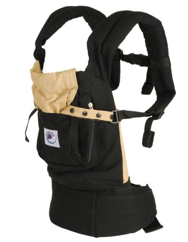 Ergo Baby Carrier Black with Camel Lining