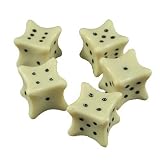 Set of 5 Bone Style Dice - 18mm