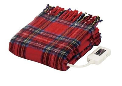 日本製 なかぎし 電気ひざ掛け毛布 140×82cm NA-055H-RT レッド　[NA-052H新モデル]　ナカギシ ホットブランケット