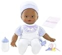 Little Mommy Real Loving Baby Cuddle & Coo Doll (African American) - Lavender Velour/White Outfit