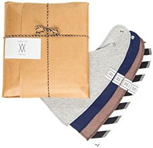 Personalized Unisex Baby Bibs - Set of 100% Cotton Cute Infant Eating Bibs for Boy's and Girl's - Pack of 4 Bandana Snap Up Bibs (Bib Set 2)