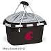 Washington State Embroidered Metro Basket Picnic Basket Black