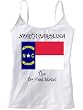 NORTH CAROLINA - THE TAR HEEL STATE - FLAG - State Series - White Women's / Girls Camisole (Girlie / Babydoll)