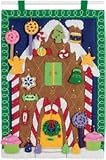 Gingerbread House Advent Calendar Felt Applique Kit - 12