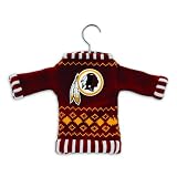 Pack of 3 NFL Washington Redskins Sweater Christmas Ornaments on Hangers
