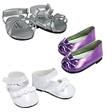 18 Inch Doll Shoe Set. Dress up Shoes for 18 Inch Doll.