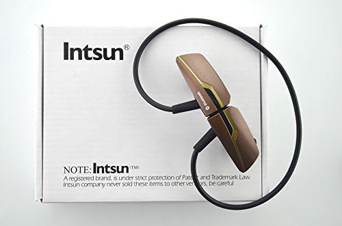 Intsun® B99 Hi-Fi & stereo Wireless Bluetooth Headset Headphone Earbuds with Built-In Mic for Hands Free Calling and Music Streaming, compatible with Samsung Galaxy, HTC, Nokia, Smartphones, Tablets, and Apple Notebooks, Laptops or Desktops, all Bluetooth enabled devices. (Golden)