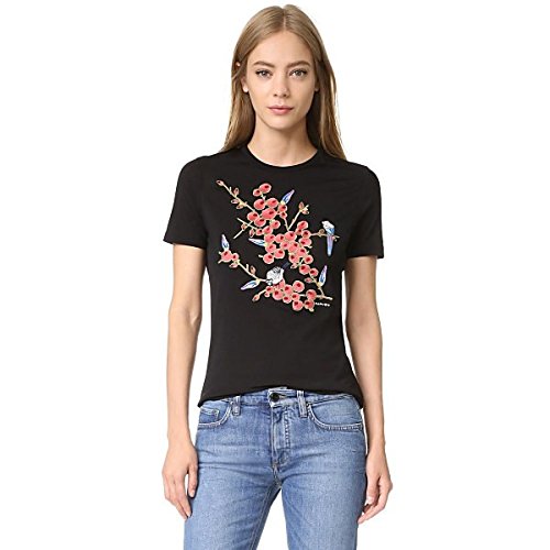 カルヴェン Carven レディース Tシャツ Printed Tee Black [並行輸入品]