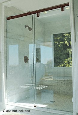 CRL 60 Oil Rubbed Bronze Hydroslide 180 Degree Standard Sliding Shower Door Kit