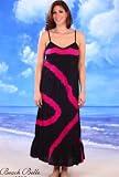 Beach Belle Pink Swirl Tie-Dye Maxi Dress Cover Up - Plus Size Swimwear Plus Size Swimsuit