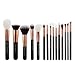 Jessup 15Pcs Rose Gold/Black Professional Makeup Brushes Set Make up Brush Tools kit Foundation Powder Definer Shader Liner T160