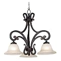 3 Light Chandelier - Caramel Malt Finish (52")