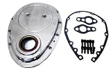 Chevy Small Block 283-305-327-350-400 Aluminum Timing Chain Cover Set - Polished