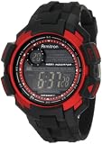 Armitron Men's 40/8258RED Chronograph Black Resin Red Accented Digital Watch