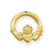 14kt Gold Irish Claddagh Tie Tac