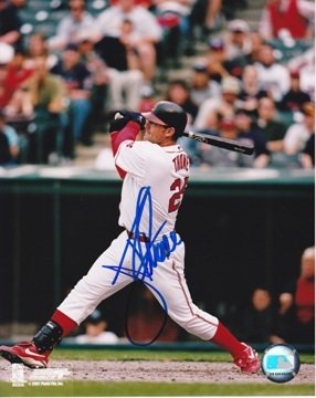 Jim Thome Autographed/Hand Signed Cleveland Indians 8x10 Photo