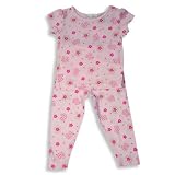 B.T. Kids - Toddler Girls 2-Piece Short Sleeved Cotton Pajama Set, Pink, Green