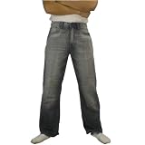 Ecko Unlimited Mens Washed Dark Blue Baggy Fit Denim Jeans by Marc Eck