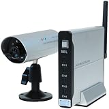 Q See QSD6204C4 250 4 Channel MPEG4 Network DVR Lorex Wireless Video System with Rechargable Lithium Battery (Color)