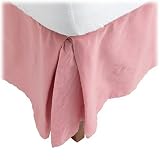 DKNY Iridescent Sheer Bedskirts, Dusky Rose