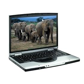 Compaq Presario X1015US - Pentium M 1.5 GHz - Centrino - RAM 1 Go - HDD 80 Go - DVD+RW - Mobility Radeon 9200 - LAN sans fil : 802.11b - Win XP Familiale - 15.4" écran large TFT 1680 x 1050 ( WSXGA+ )