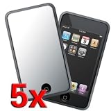 3-Pack Premium Reusable LCD Mirror Screen Protector with Lint Cleaning Cloth for Apple iPod Touch 2nd Gen 8GB 16GB 32GB