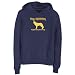 Sweatshirt Woman Navy Blue " Dog Addiction English Shepherd Dog " Dog