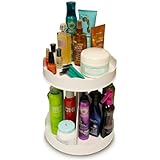 Cosmetic or Makeup Organizer "White" That Spins for Easy Access to All Your Beauty Essent