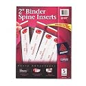 Binder Spine Inserts for 2" Capacity Binders, White, 20/Pack AVE89107