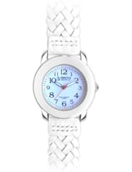 Prestige Medical 1779 Woven Leather Band Fashion Watch, White