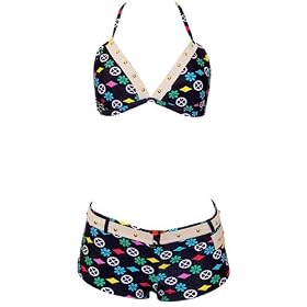 Designer Swimwear Swimsuit Bathing Suit Boyshorts