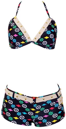 Designer Swimwear Swimsuit Bathing Suit Boyshorts