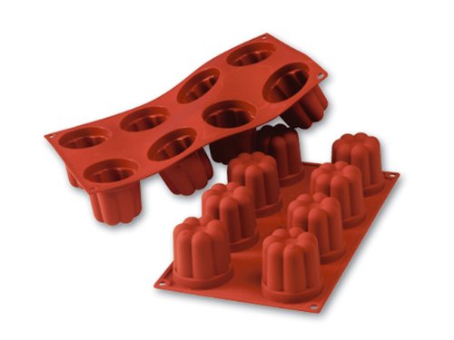 Silicone Bakeware: Bavarese 4.4 Oz, 2.24″ Dia x 2.24″ High, 8 Cavities