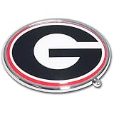 University of Georgia Bulldogs "G" Logo Color and Chrome Plated Premium Metal Car Truck Motorcycle with NCAA College Emblem